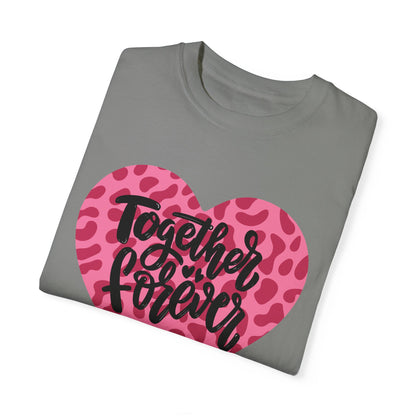 Together Forever Cheetah Heart - Comfort Colors Shirt
