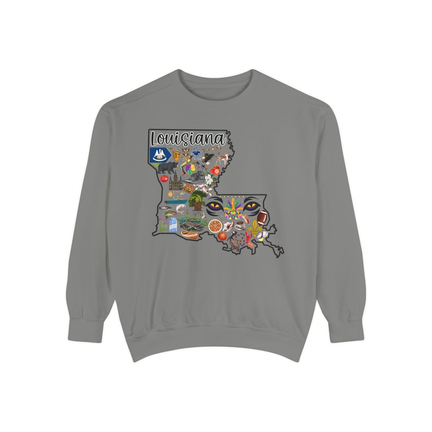 Beautiful State of Louisiana - Comfort Colors Sweatshirt
