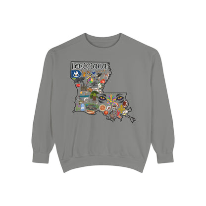 Beautiful State of Louisiana - Comfort Colors Sweatshirt