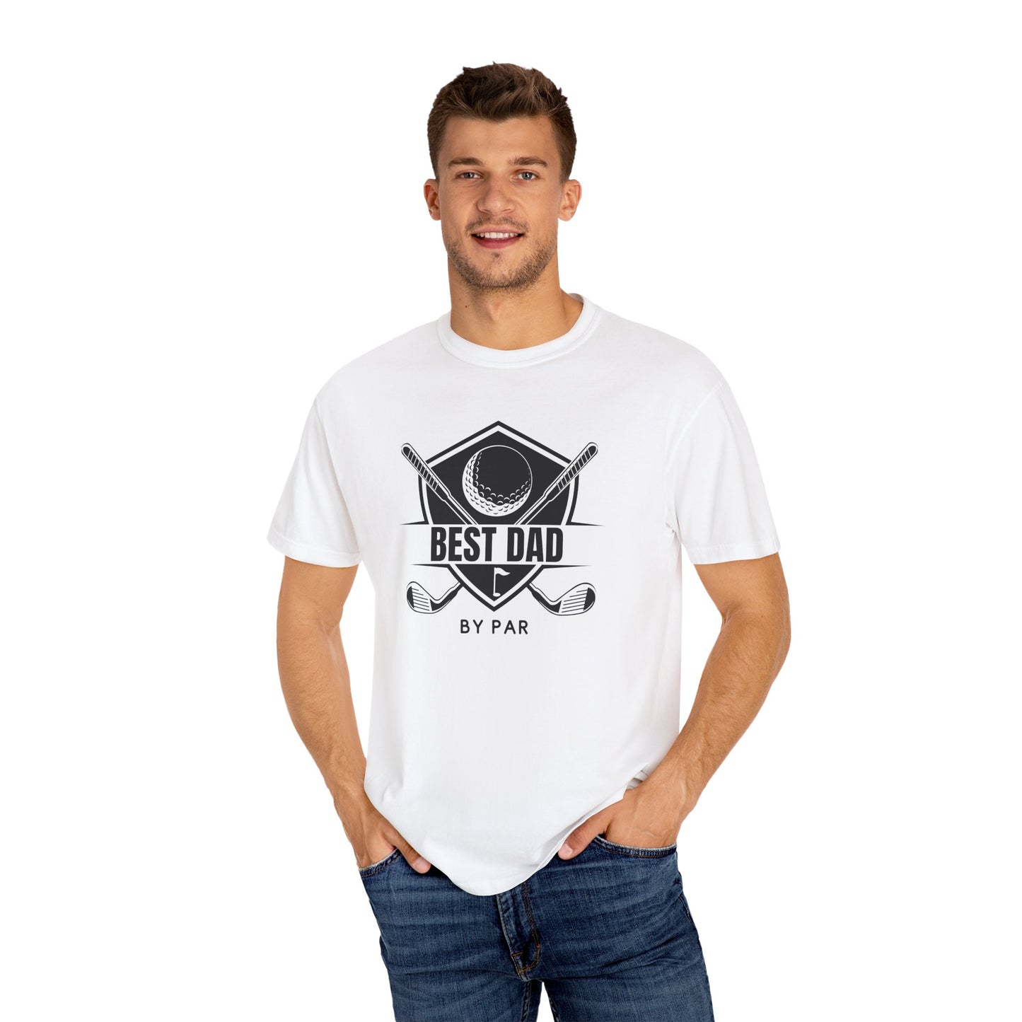 Best Dad By Par - Comfort Colors Shirt