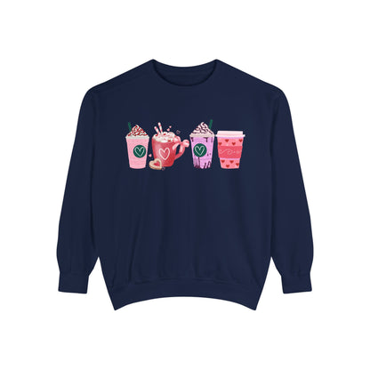 Valentine's Coffee - Comfort Colors Sweatshirt