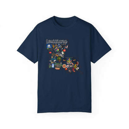 Beautiful State of Louisiana - Comfort Colors Shirt
