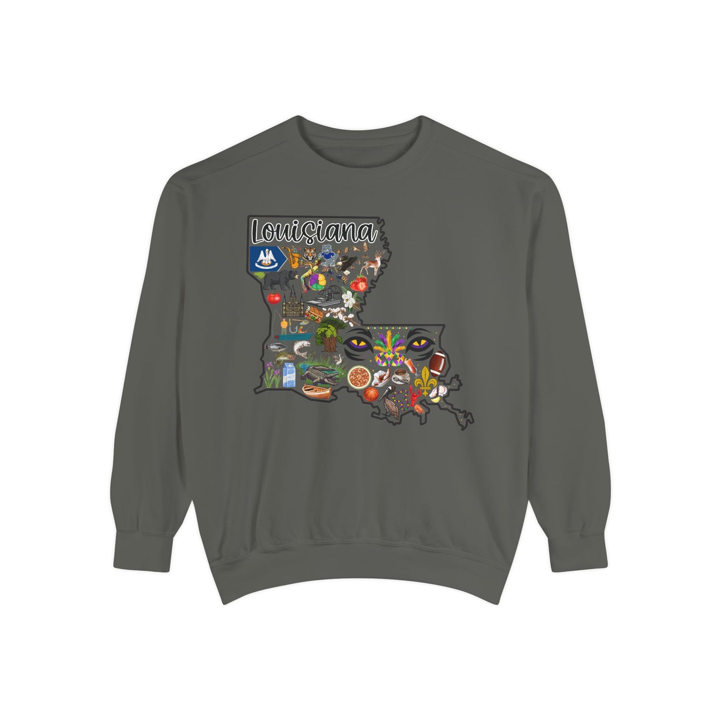 Beautiful State of Louisiana - Comfort Colors Sweatshirt