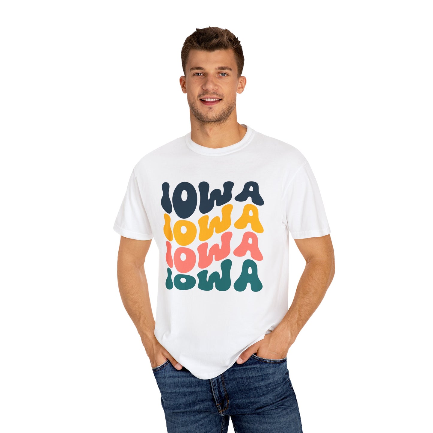 Retro Iowa - Comfort Colors Shirt