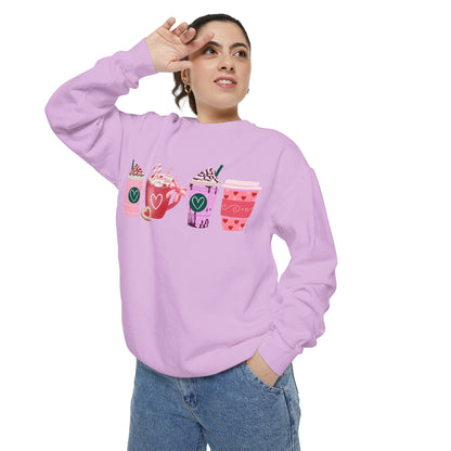 Valentine's Coffee - Comfort Colors Sweatshirt