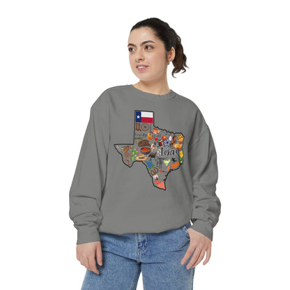 Beautiful State of Texas - Comfort Colors Sweatshirt