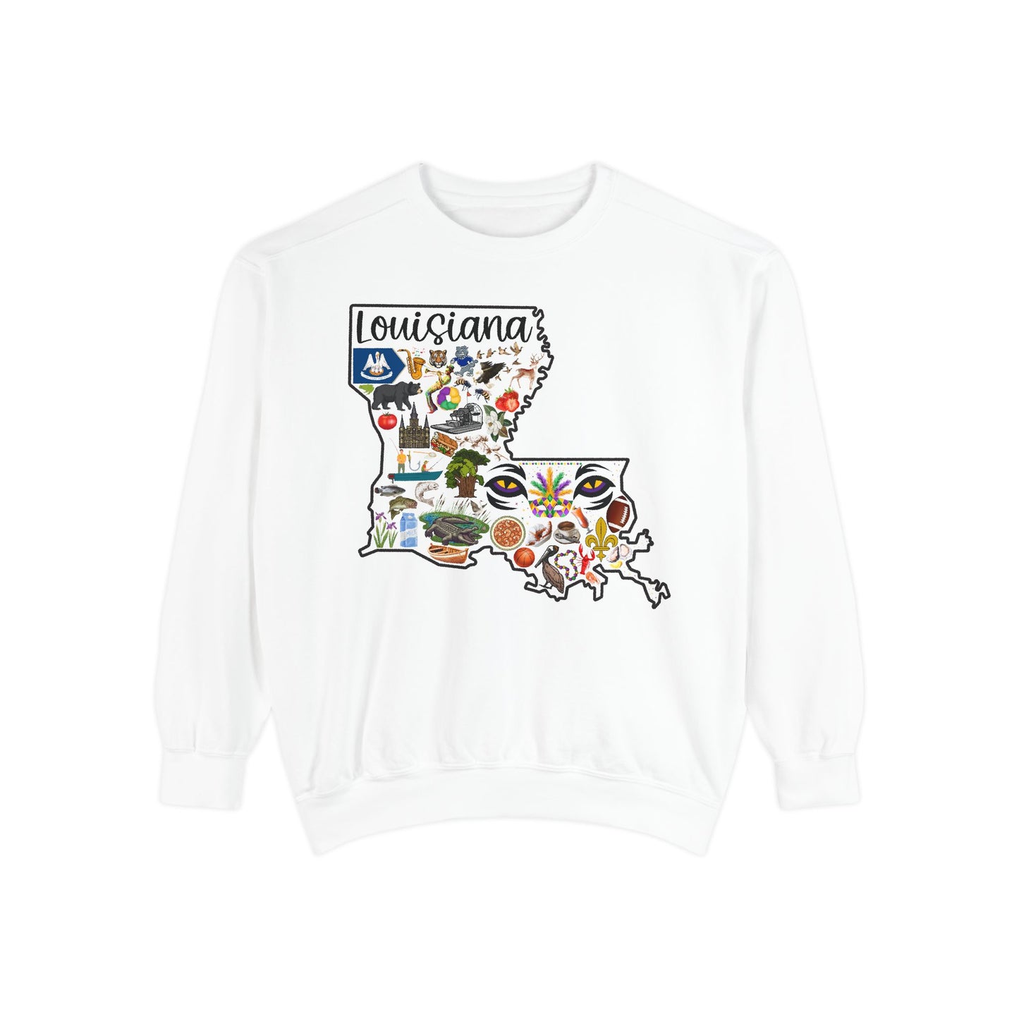Beautiful State of Louisiana - Comfort Colors Sweatshirt