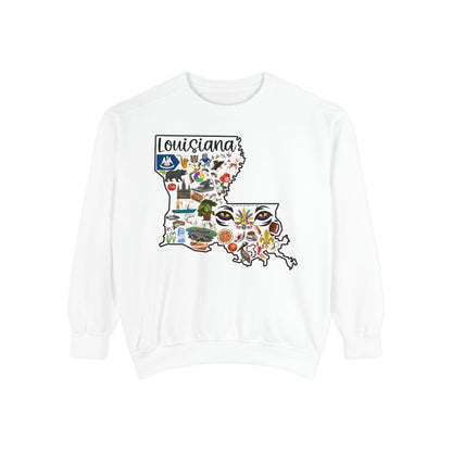 Beautiful State of Louisiana - Comfort Colors Sweatshirt