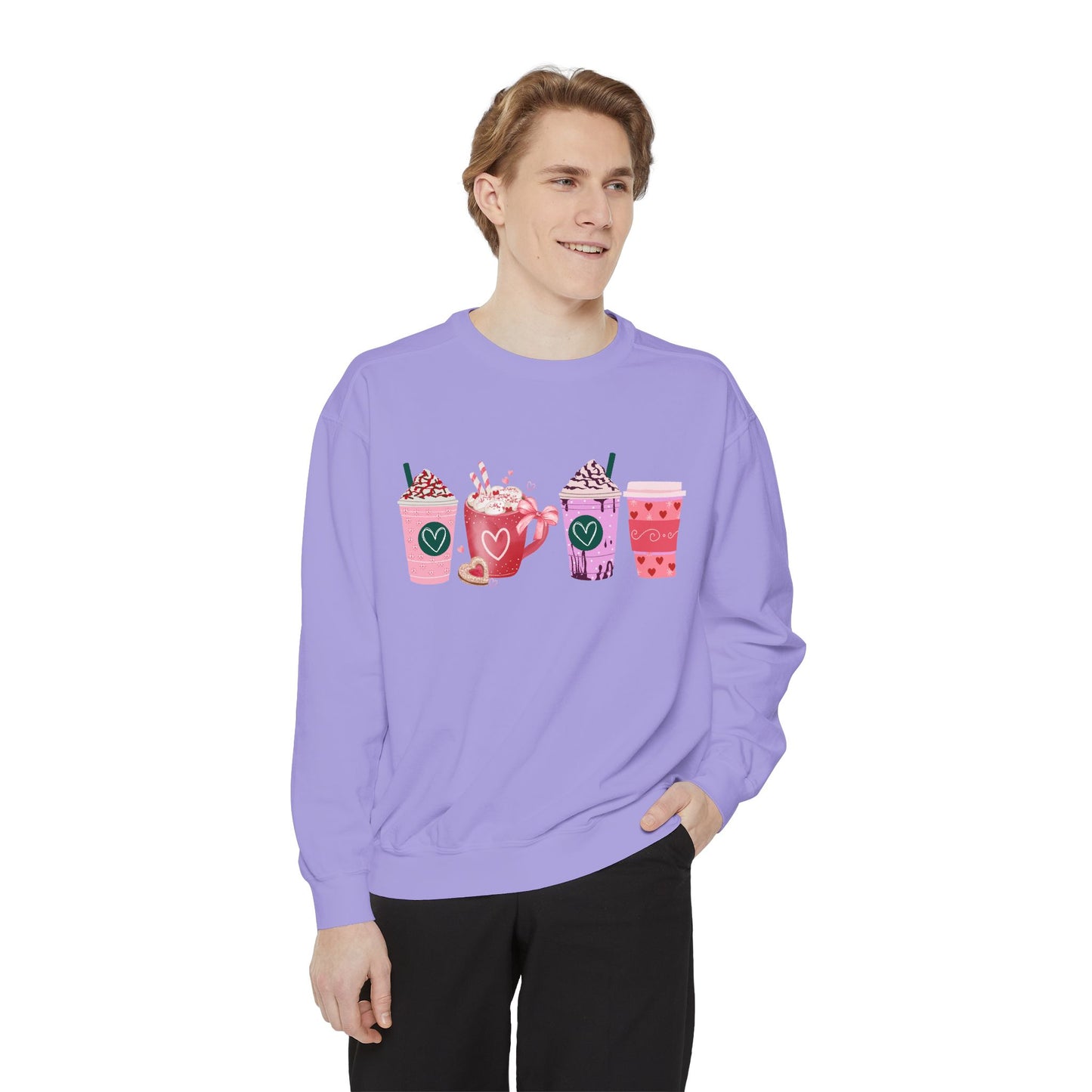 Valentine's Coffee - Comfort Colors Sweatshirt