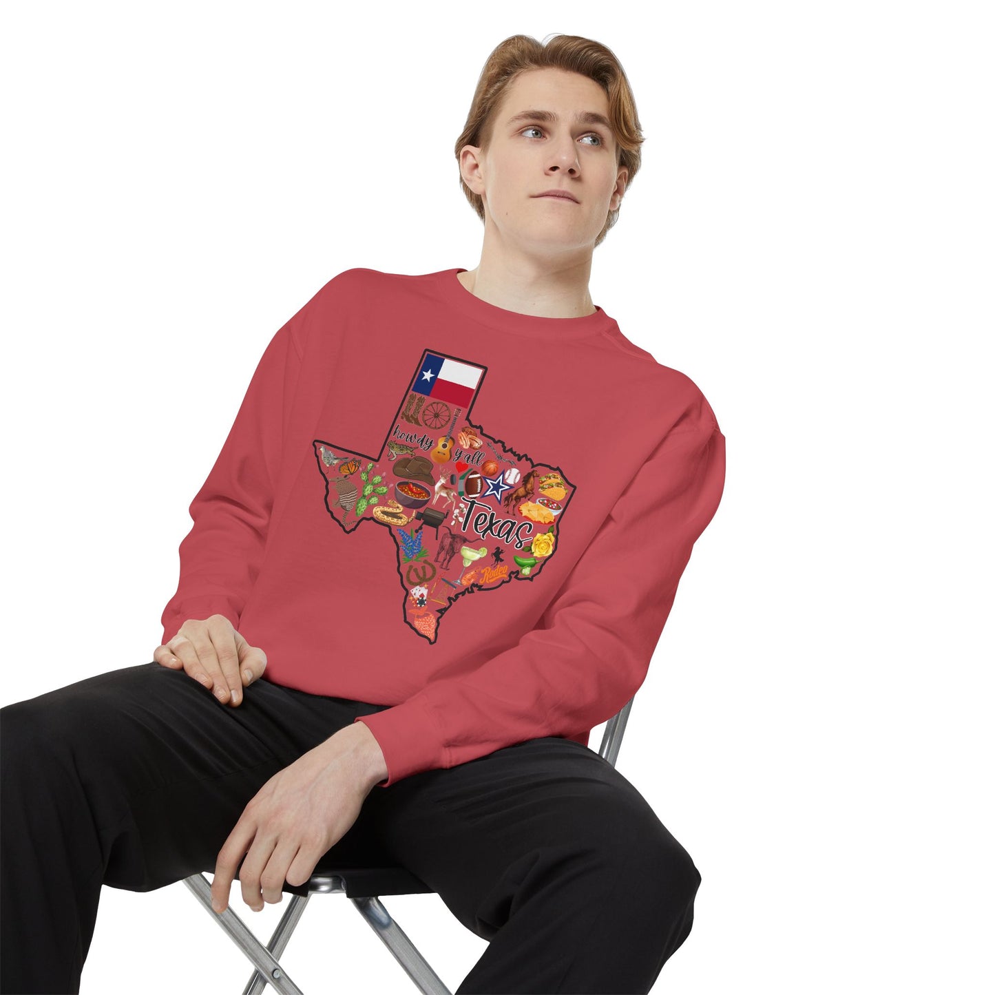 Beautiful State of Texas - Comfort Colors Sweatshirt