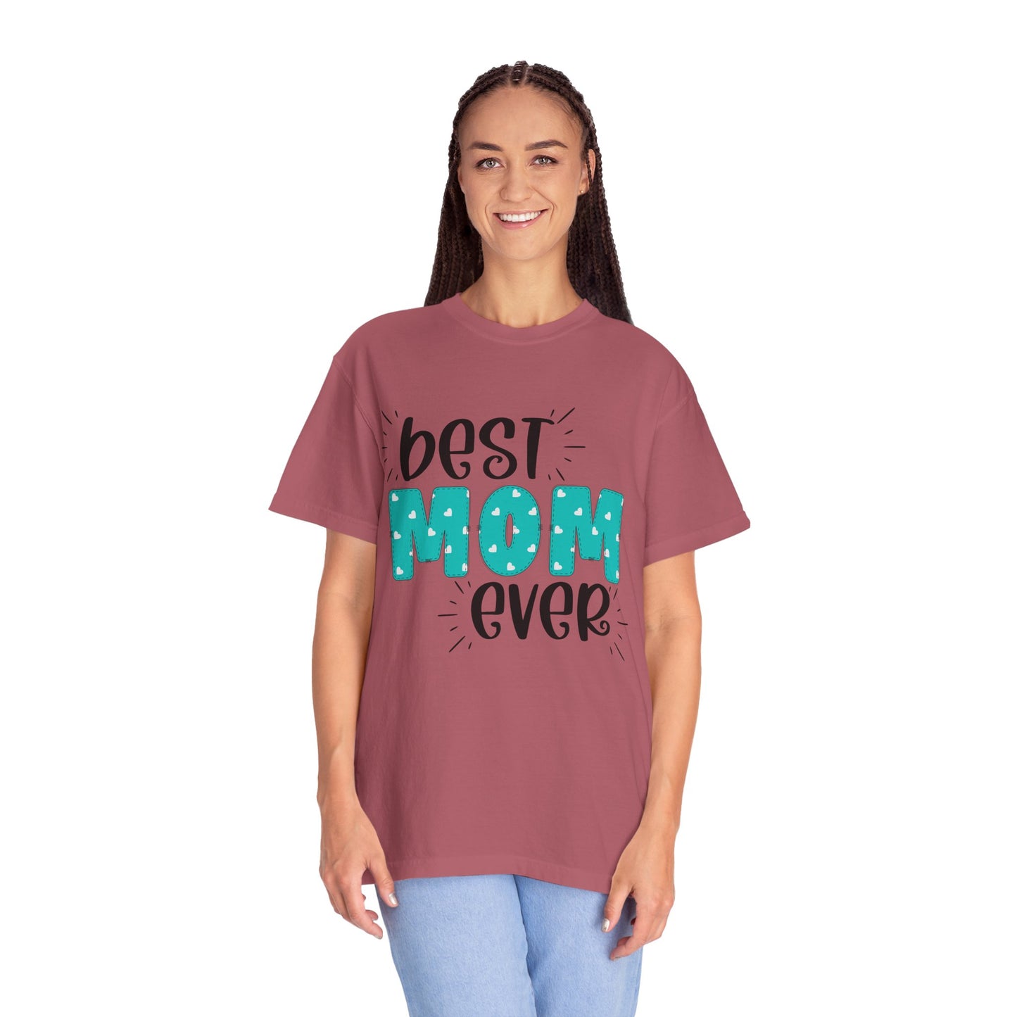 Best Mom Ever (Blue) - Comfort Colors Shirt