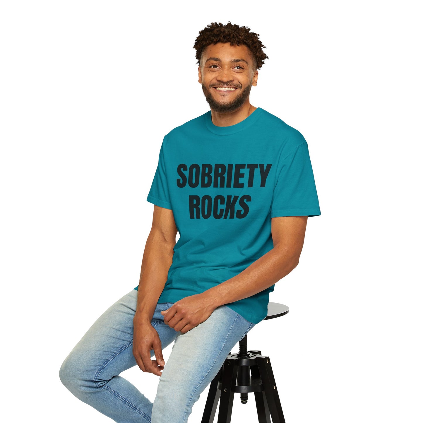 Sobriety Rocks - Comfort Colors Shirt