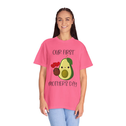 Our First Mother's Day Together (Avocado & Pit) - Comfort Colors Shirt
