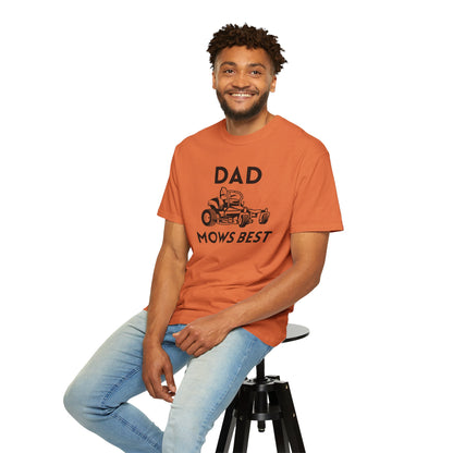 Dad Mows Best - Comfort Colors Shirt