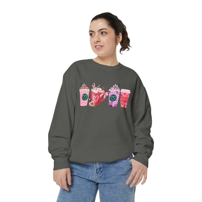 Valentine's Coffee - Comfort Colors Sweatshirt