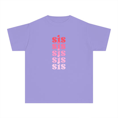 Sis - Pink - (Youth) Comfort Colors Shirt