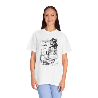 Star Wars Black Line Drawing - Comfort Colors Shirt