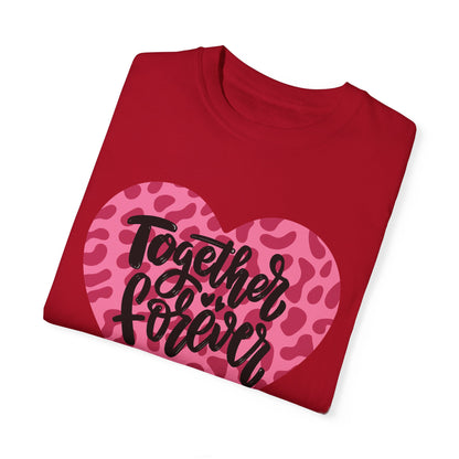Together Forever Cheetah Heart - Comfort Colors Shirt