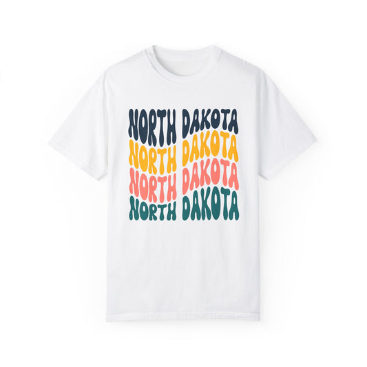 Retro North Dakota - Comfort Colors Shirt