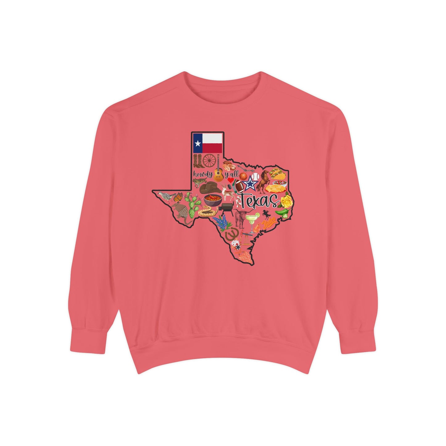 Beautiful State of Texas - Comfort Colors Sweatshirt