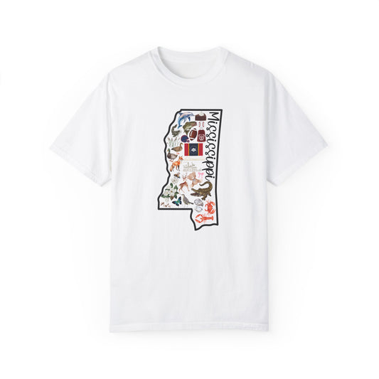 Beautiful State of Mississippi - Comfort Colors Shirt