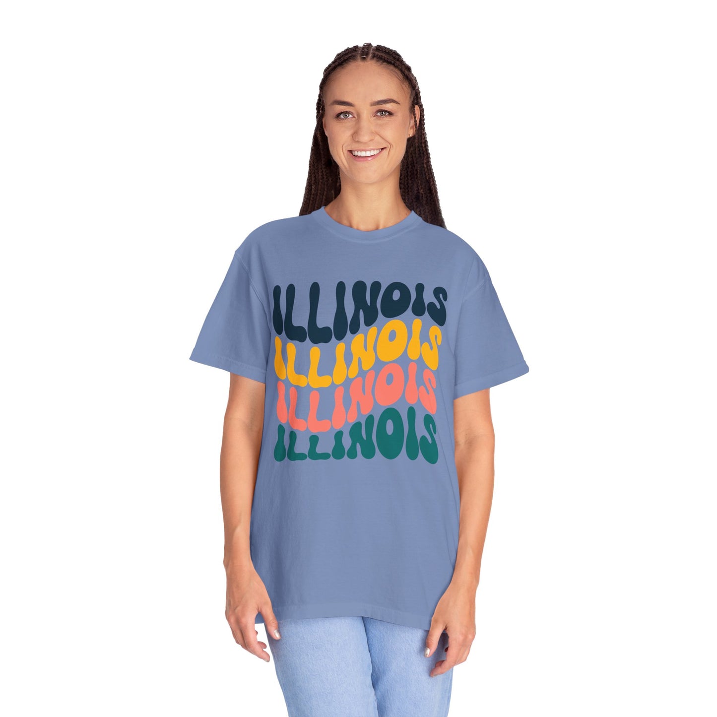 Retro Illinois - Comfort Colors Shirt