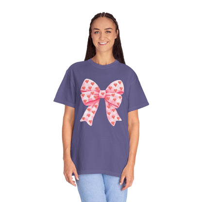 Pink Bows & Hearts - Comfort Colors Shirt
