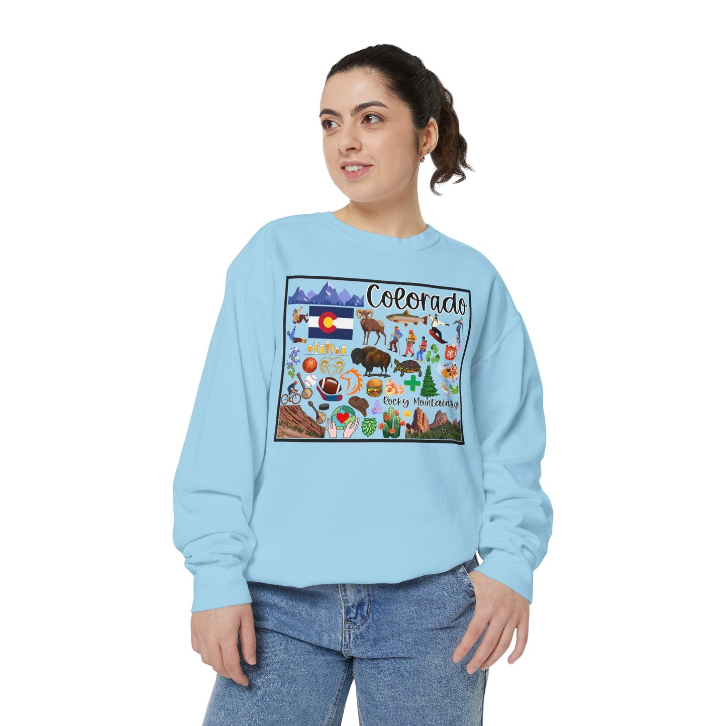 Beautiful State of Colorado - Comfort Colors Sweatshirt