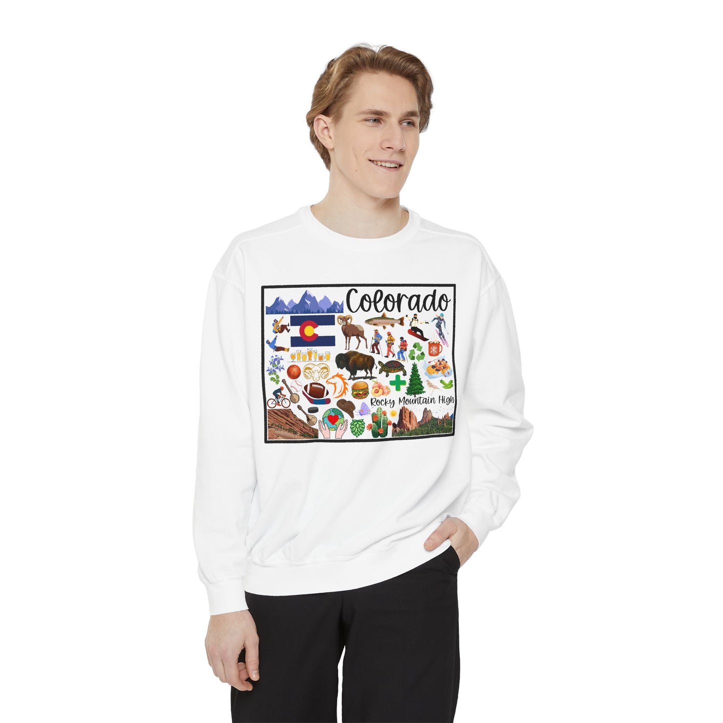 Beautiful State of Colorado - Comfort Colors Sweatshirt