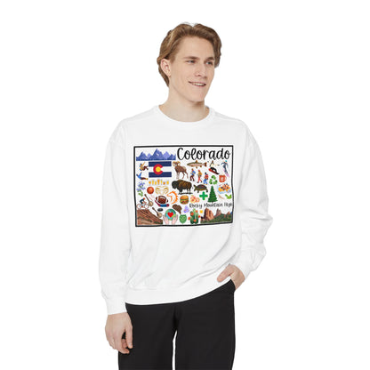 Beautiful State of Colorado - Comfort Colors Sweatshirt