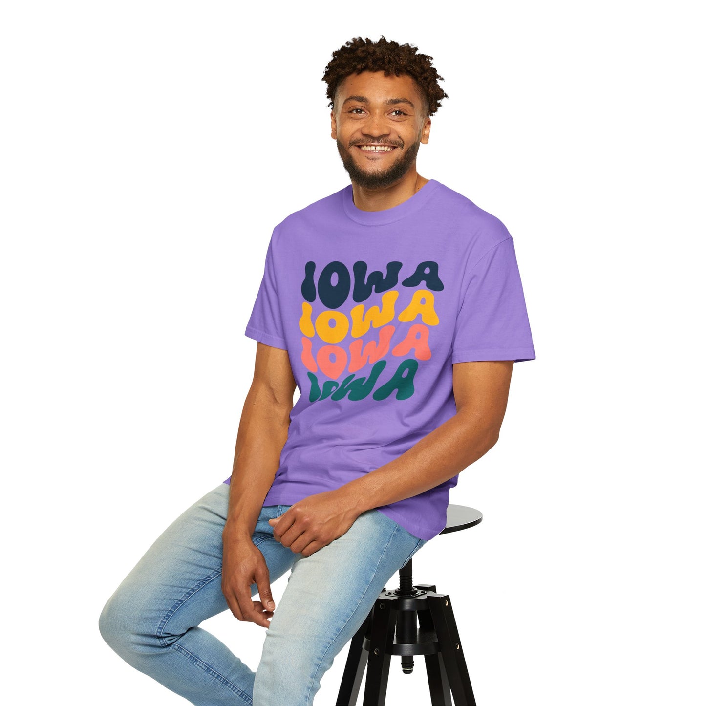 Retro Iowa - Comfort Colors Shirt