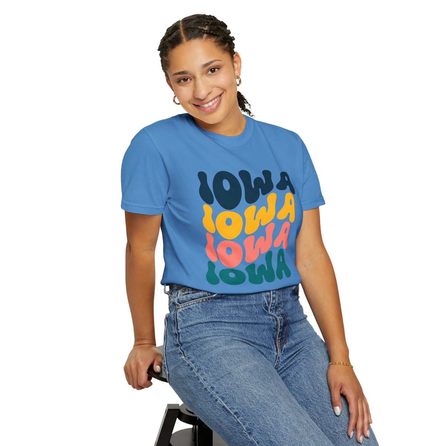 Retro Iowa - Comfort Colors Shirt