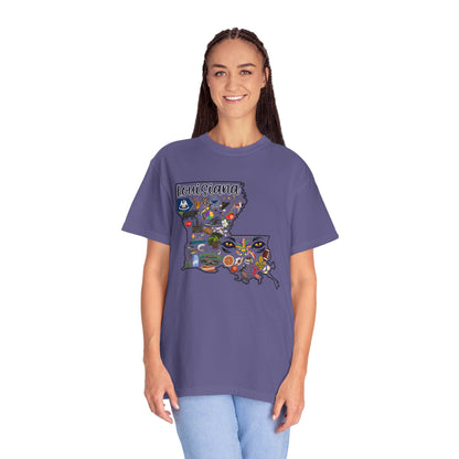Beautiful State of Louisiana - Comfort Colors Shirt