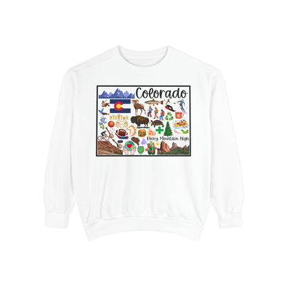 Beautiful State of Colorado - Comfort Colors Sweatshirt