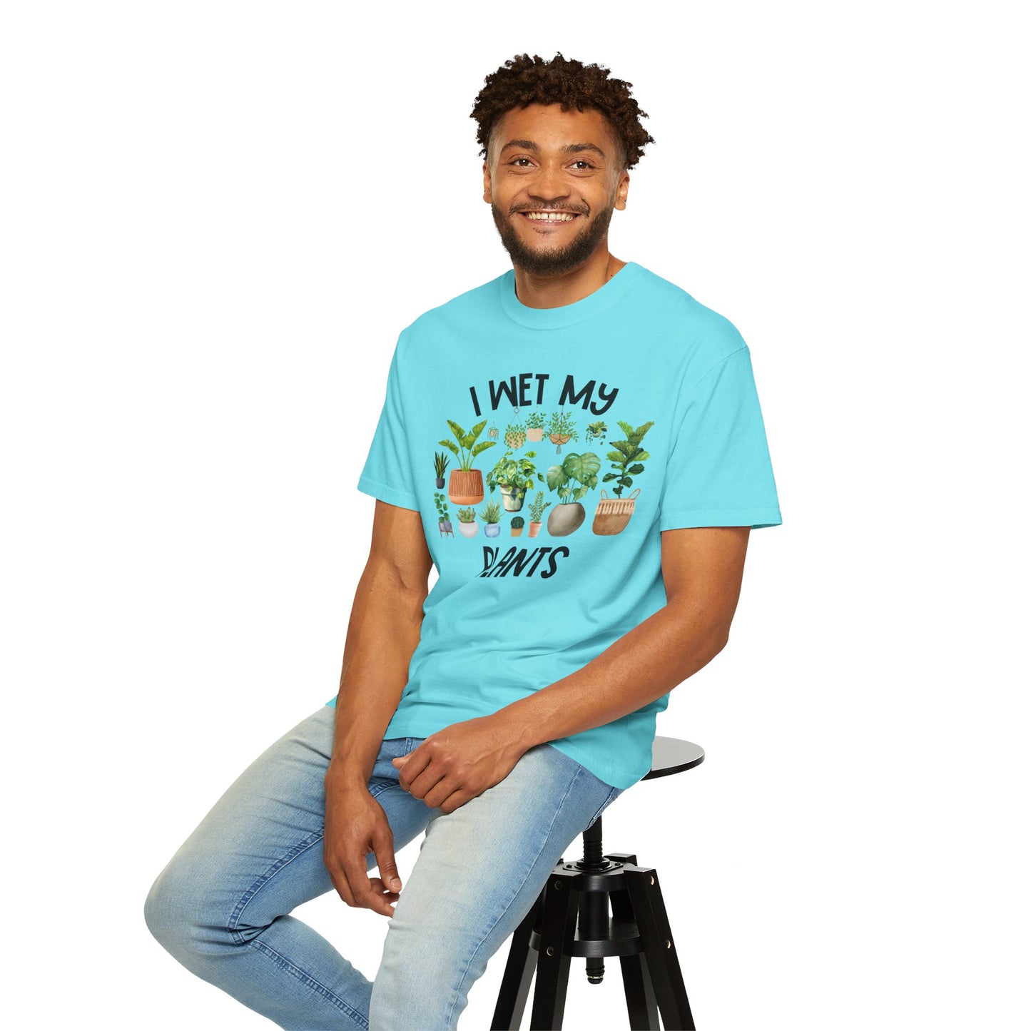 I Wet My Plants - Comfort Colors Shirt