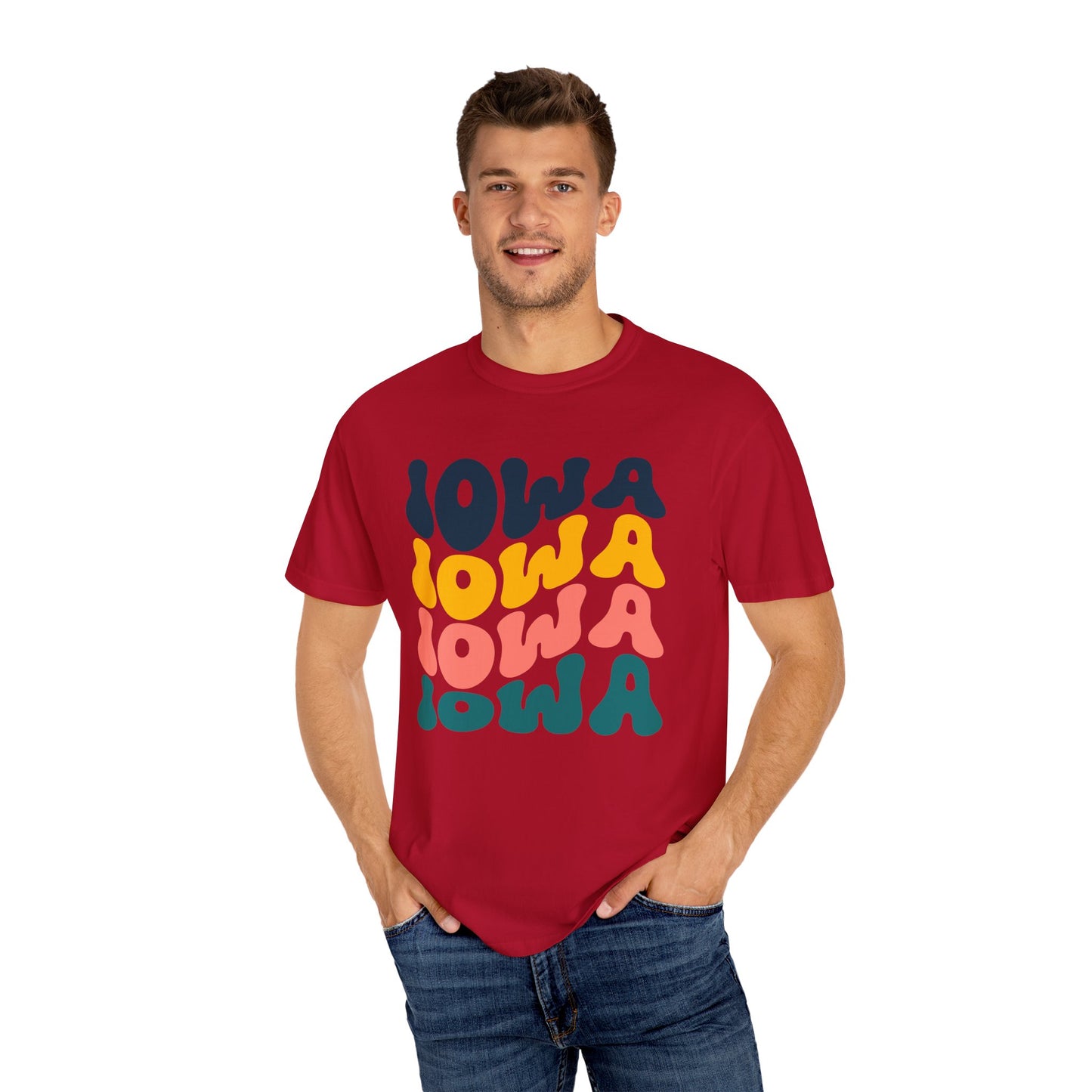 Retro Iowa - Comfort Colors Shirt