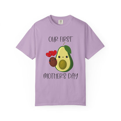 Our First Mother's Day Together (Avocado & Pit) - Comfort Colors Shirt