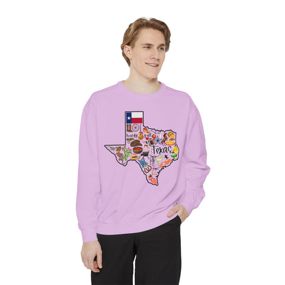 Beautiful State of Texas - Comfort Colors Sweatshirt