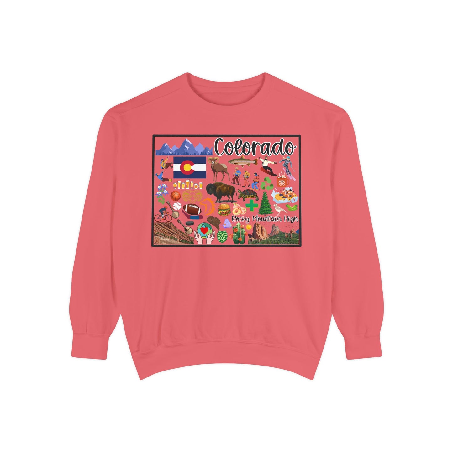 Beautiful State of Colorado - Comfort Colors Sweatshirt