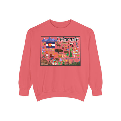 Beautiful State of Colorado - Comfort Colors Sweatshirt