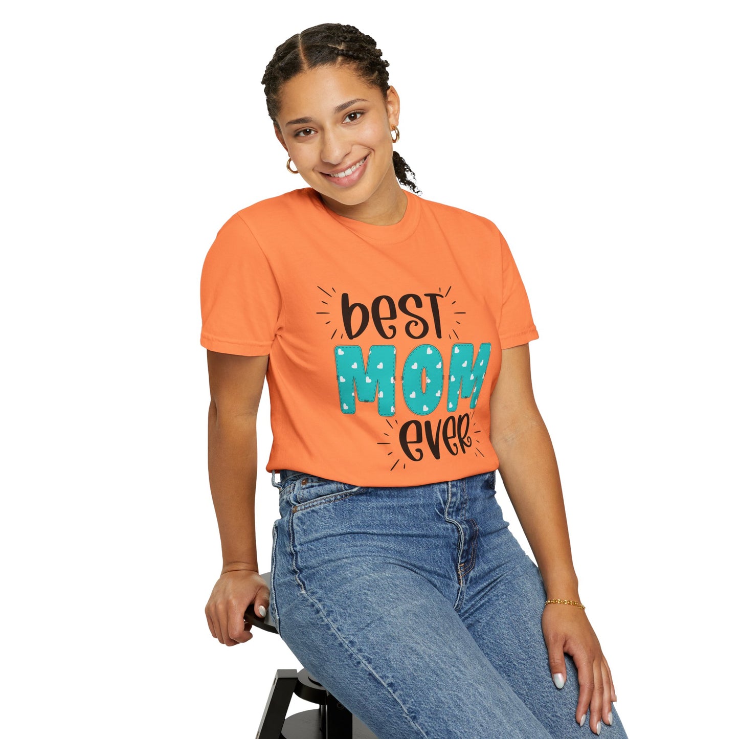 Best Mom Ever (Blue) - Comfort Colors Shirt