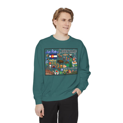Beautiful State of Colorado - Comfort Colors Sweatshirt