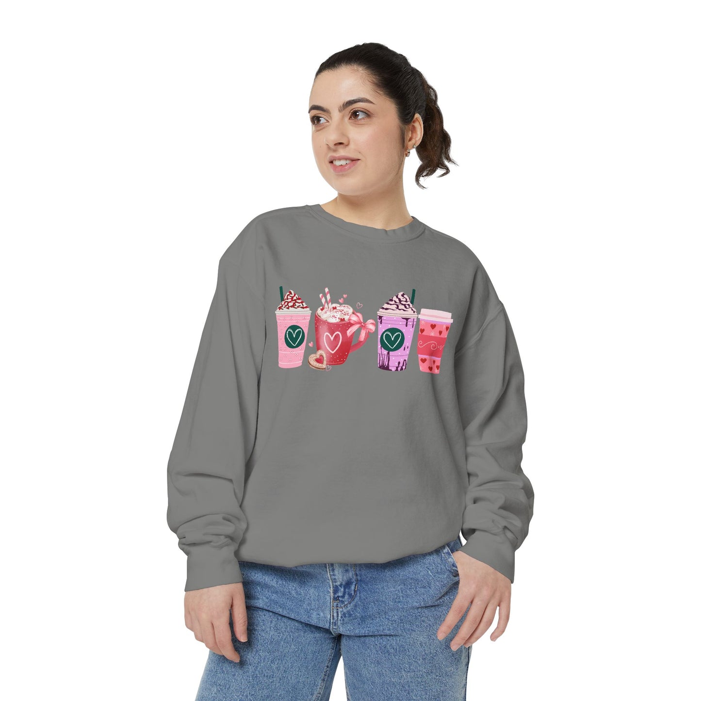 Valentine's Coffee - Comfort Colors Sweatshirt