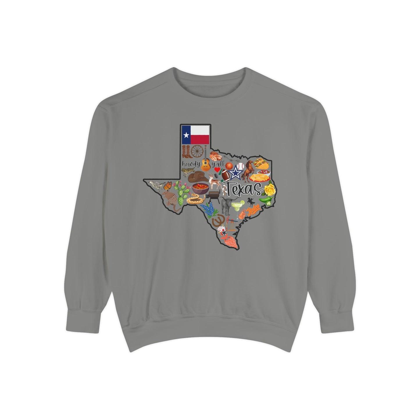 Beautiful State of Texas - Comfort Colors Sweatshirt