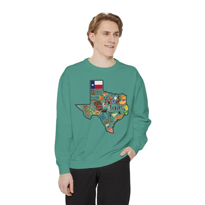 Beautiful State of Texas - Comfort Colors Sweatshirt