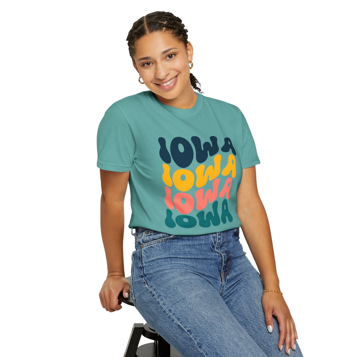 Retro Iowa - Comfort Colors Shirt