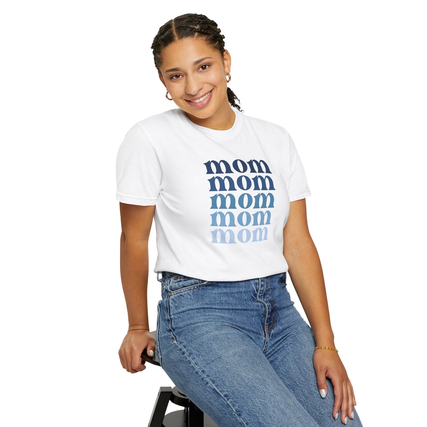 Mom (Blue) - Comfort Colors Shirt