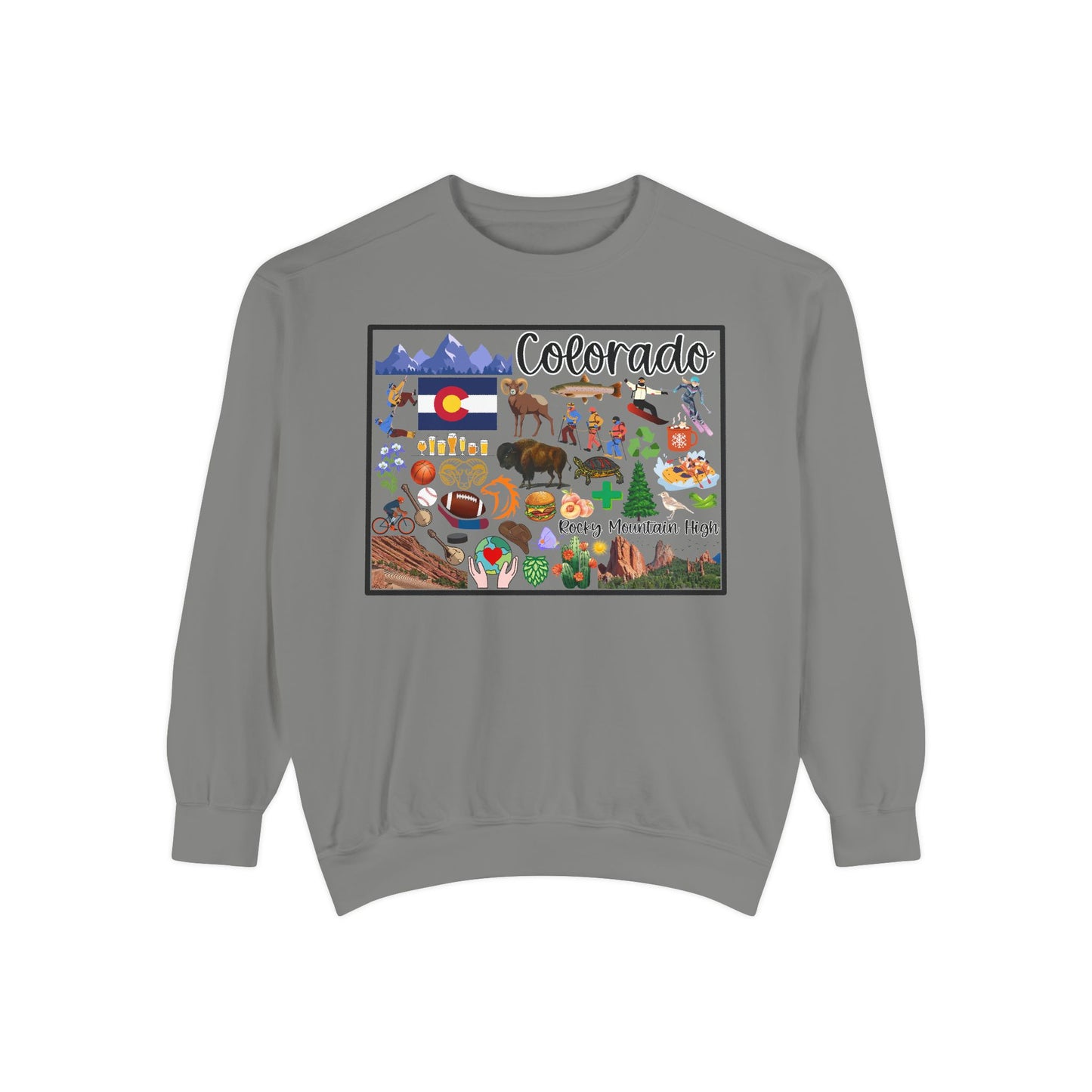 Beautiful State of Colorado - Comfort Colors Sweatshirt