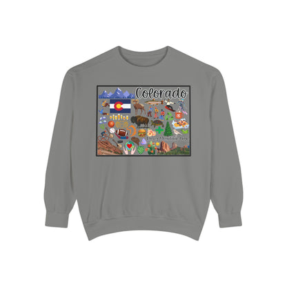 Beautiful State of Colorado - Comfort Colors Sweatshirt