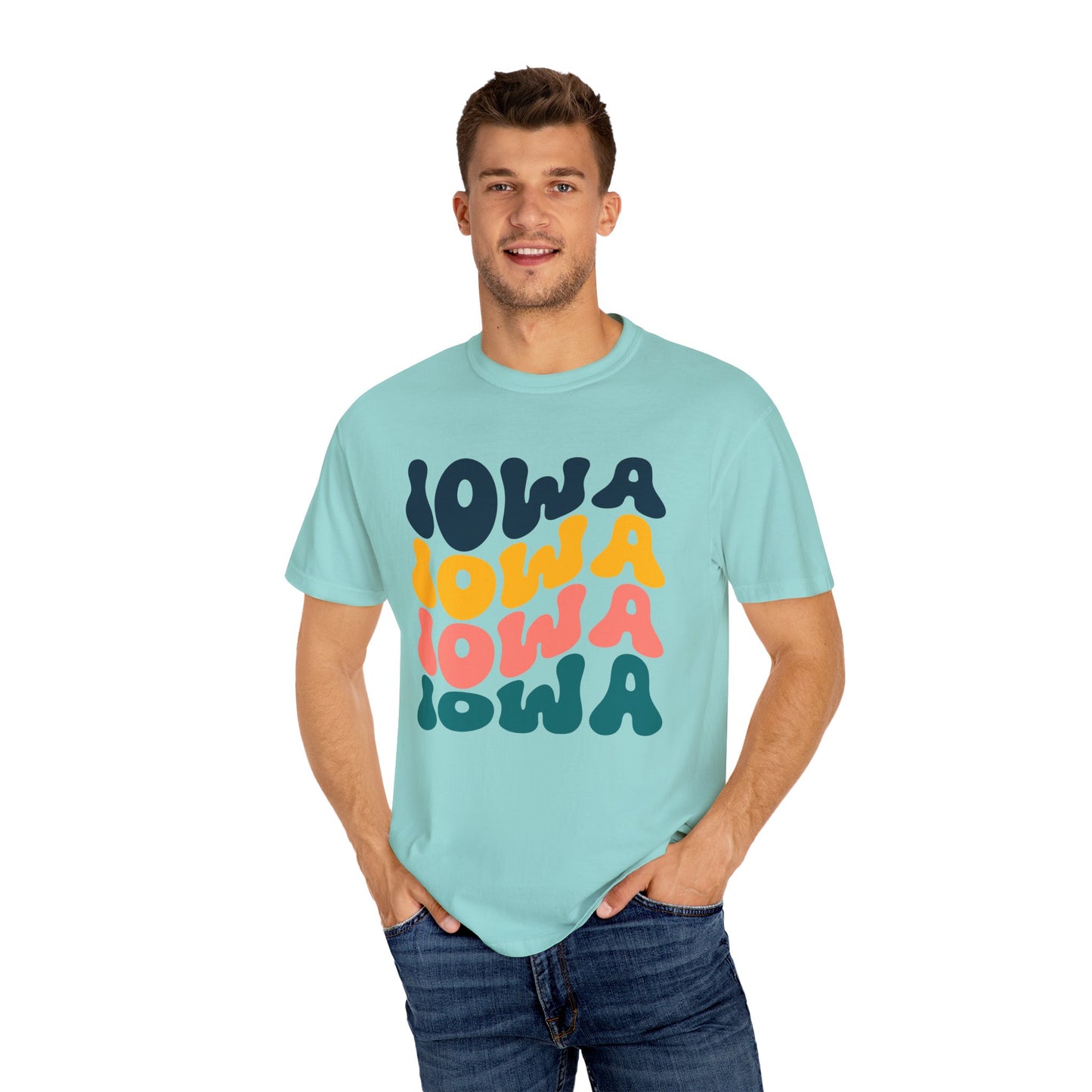 Retro Iowa - Comfort Colors Shirt